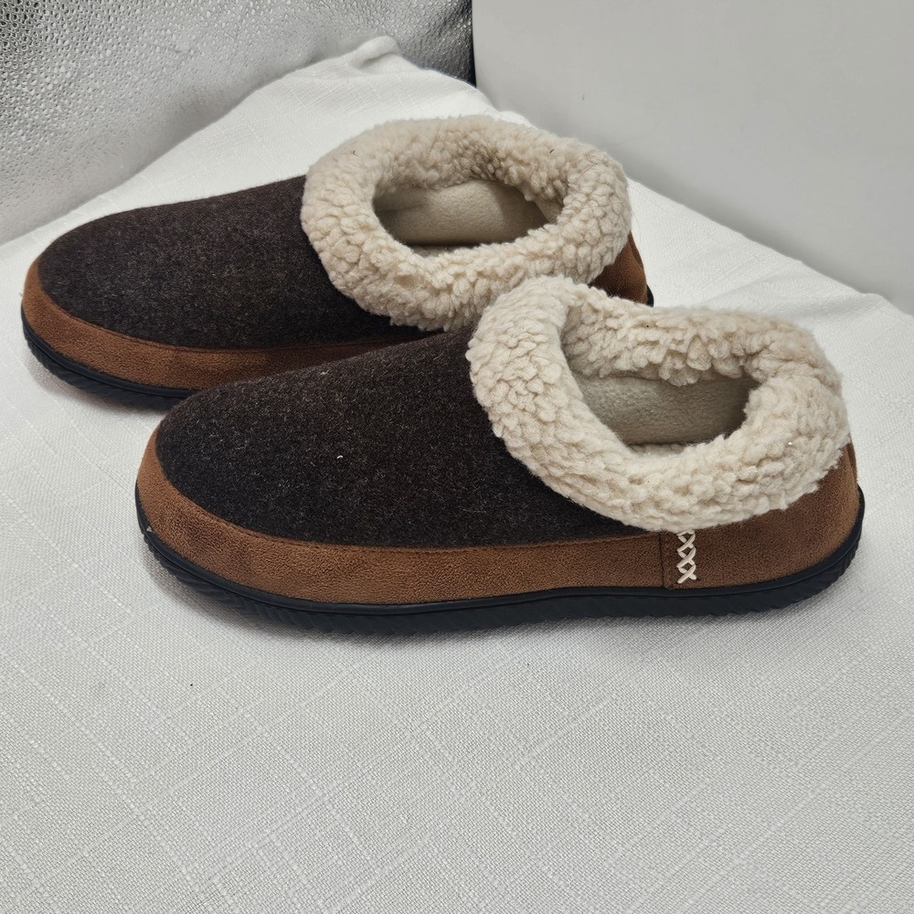 ULTRAIDEAS Men's Size 11 Slippers House Shoes with Rubber Bottom